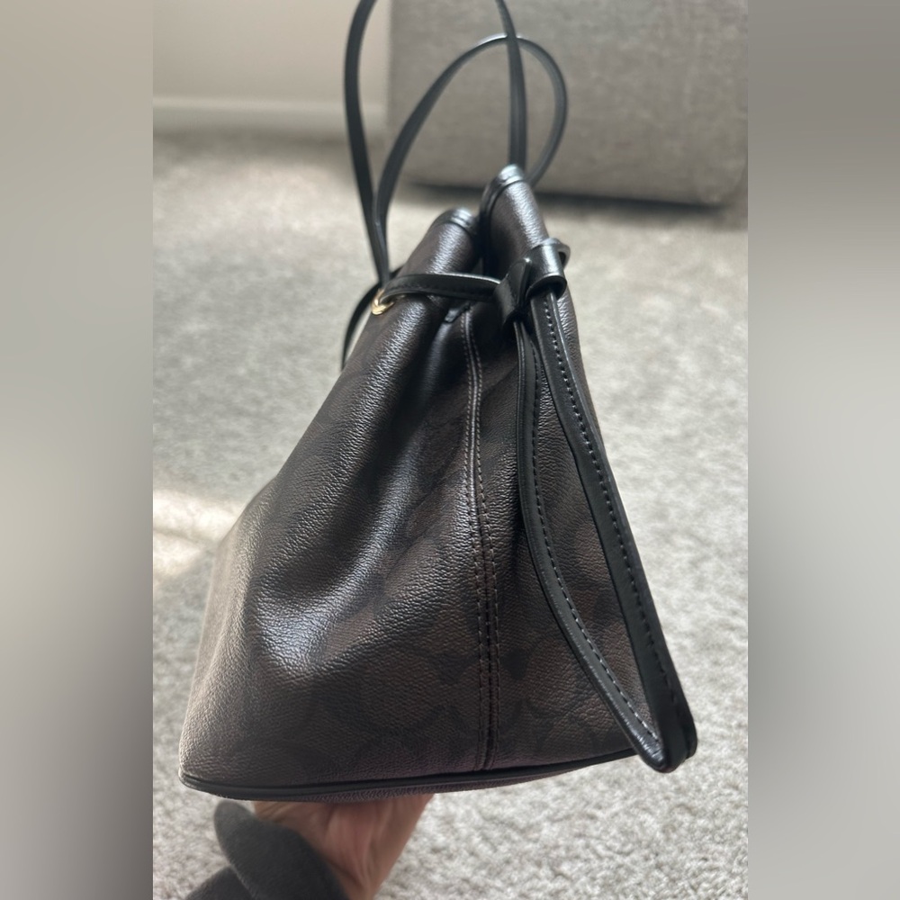 Coach Tote with Black Trim - Picture 7 of 14